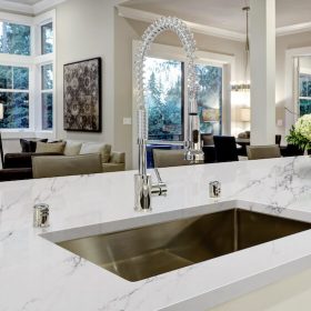 Glacier Quartz Kitchen Install