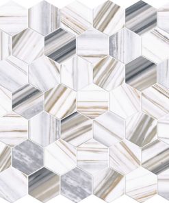 2" hexagon Prestige Recycled Glass Covelano